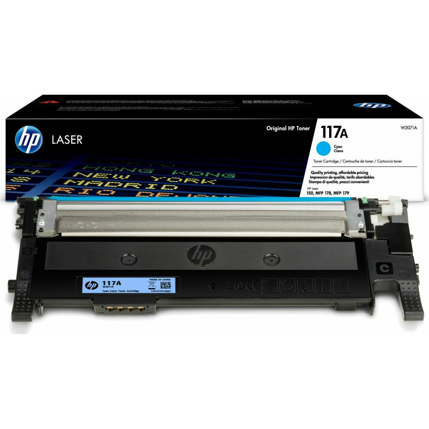 R (1) TONER HP LASERJET W2071A (CYAN) 117A - Image 1