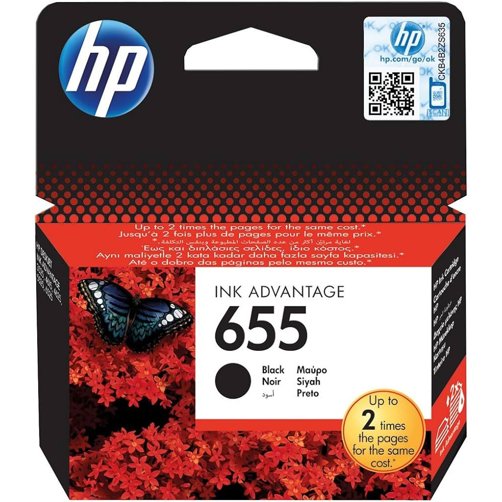 655 TINTEIRO HP 655 (PRETO) - Image 1